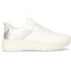 GEOX Plummery Plus Sneaker In Tessuto Bianco Argento - Donna - Bianco Argento
