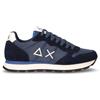 SUN68 Tom Solid Sneaker In Tessuto E Pelle Navy Blu - Uomo - Navy Blu