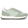 SUN68 Ally Glitter Textile Sneaker In Pelle E Tessuto Verde - Donna - Verde