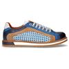 EXTON Stringata Sportiva In Pelle Blu Marrone Bianco - Uomo - Blu Marrone Bianco