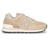 NEW BALANCE 574 Sneaker In Pelle E Tessuto Beige - Donna - Beige