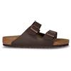BIRKENSTOCK Arizona Ciabatta In Pelle Marrone Scuro - Uomo - Marrone Scuro