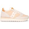 SAUCONY Jazz Triple Sneaker In Pelle E Tessuto Avorio Crema - Donna - Avorio Crema