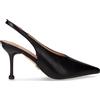 GOLD & GOLD Slingback In Ecopelle Con Tacco Nero - Donna - Nero