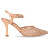 GOLD & GOLD Sandalo In Tessuto Con Tacco Nude - Donna - Nude