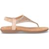 TOO LIKE Sandalo Infradito In Ecopelle Con Strass Beige - Donna - Beige