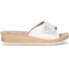 INBLU Ciabatta In Ecopelle Con Zeppa Bianco - Donna - Bianco