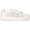 LIU-JO Kiki 03 Sneaker In Pelle Bianco - Donna - Bianco