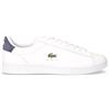 LACOSTE Carnaby Set Sneaker In Pelle Bianco Navy - Uomo - Bianco Navy