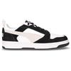 PUMA Rebound V6 Low Sneaker In Pelle Ed Ecopelle Nero Bianco Grigio - Uomo - Nero Bianco Grigio