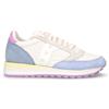 SAUCONY Jazz Triple Sneaker In Tessuto E Pelle Tofu Azzurro Rosa - Donna - Tofu Azzurro Rosa