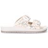 INBLU Ciabatta In Ecopelle Bianco Oro - Donna - Bianco Oro