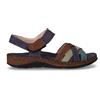 FREE WALK Sandalo In Pelle Blu Moro Oliva - Donna - Blu Moro Oliva