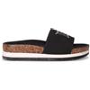LAURA BIAGIOTTI Ciabatta In Ecopelle Con Strass Nero - Donna - Nero