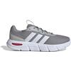 ADIDAS Cloudfoam Flex Sneaker In Tessuto Mesh Traspirante Grigio Bianco - Uomo - Grigio Bianco