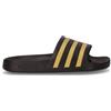 ADIDAS Adilette Aqua Ciabatta In Gomma Nero Oro - Donna - Nero Oro
