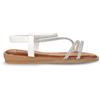 TOO LIKE Sandalo In Ecopelle Con Strass Bianco - Donna - Bianco