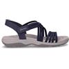 SKECHERS Reggae Slim Sunnyside 2.0 Sandalo In Tessuto Ed Ecopelle Blu Navy - Donna - Blu Navy