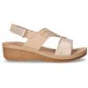 INBLU Sandalo In Ecopelle Con Zeppa Platino - Donna - Platino