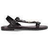 MARCO TOZZI Sandalo Infradito In Pelle Con Borchie E Pietre Nero - Donna - Nero