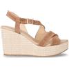 NERO GIARDINI Sandalo In Pelle Con Zeppa Mou - Donna - Mou