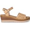 REFRESH Sandalo In Ecopelle Con Zeppa Beige - Donna - Beige
