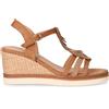 TOO LIKE Sandalo In Tessuto Con Zeppa Cammello - Donna - Cammello