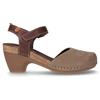 JUNGLA Sandalo Con Tacco In Pelle Terra - Donna - Terra