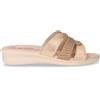 TIGLIO Ciabatta In Ecopelle Con Strass Platino - Donna - Platino
