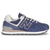 NEW BALANCE 574 Sneaker In Pelle E Tessuto Navy - Uomo - Navy