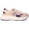 TOO LIKE Sneaker In Tessuto Ed Ecopelle Beige Rosa Blu - Donna - Beige Rosa Blu