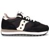 SAUCONY Jazz Original-c Sneaker In Pelle E Tessuto Nero Bianco - Donna - Nero Bianco