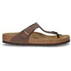 BIRKENSTOCK Gizeh Ciabatta In Pelle Mocca - Uomo - Mocca