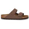 BIRKENSTOCK Arizona In Pelle Mocca - Uomo - Mocca