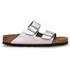 BIRKENSTOCK Arizona Ciabatta In Pelle Argento - Donna - Argento
