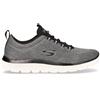 SKECHERS Summits Louvin Sneaker In Tessuto Nero Bianco - Uomo - Nero Bianco