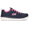 SKECHERS Graceful Get Connected Sneaker In Tessuto Navy Fuxia - Donna - Navy Fuxia
