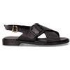 FRAU Sandalo In Pelle Nero - Donna - Nero