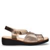 SUSIMODA Sandalo Con Zeppa In Pelle Peltro - Donna - Peltro
