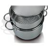 Barazzoni Vaporset Inox Set Cottura a Vapore 3 Pezzi Acciaio Inox 18/10 Diametro 24 cm 4,5 L Induzione