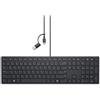 DELL Dell Collaboration Keyboard | KB525C | Keyboard | Wired | Lithuanian (QWERTY) | Black | USB-C