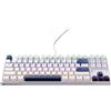 Macheniker Tastiera da gioco Machenike K500B-B87 con cavo meccanico retroilluminata Red Switch - Bianca