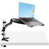 StarTech.com Supporto per PC portatile o monitor singolo da 34 articolato - Staffa per ripiano per laptop - Braccio porta monitor/notebook ergonomico (ARMUNONB)