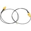 Annadue Cavo RP SMA Femmina MHF4, Adattatore Omnidirezionale per Estensione di Segnale per Schede WiFi Bluetooth M2, Connettore 50 Ohm, Antenna Esterna a Pigtail 30 cm, 2 Pezzi