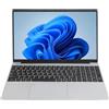 Plyisty Laptop 11 Pro Ultra HD da 15,6 Pollici, PC Portatile Portatile, 32 GB di e SSD da 512 GB, Quad N5095, Webcam, per Lavoro Remoto, Giochi (Spina UE 100‑240 V)
