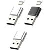 zoyuzan Adattatore USB C a USB Caricatore Rapido(confezione da 3) accessorio Presa USBC Cavo USB A Settore Adapter Compatibile per Samsung Huawei Xiaomi Redmi Google Iphone Apple Spina Ricarica Cavo