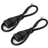 Waveshare 2pcs MX1.25 4Pin to USB Cable, USB Type-A Female Port, Approx. 30cm Total Length