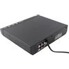 Asixxsix Mini lettore DVD, compatibile con DVD R RW JPEG CD R CD RW, scansione progressiva 720P Up Conversion, multilingua USB 2.0, con telecomando e (Spina europea)