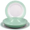 Luminarc SERVIZIO TAVOLA 18 PEZZI VETRO ROMANTIC GREEN