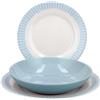 Luminarc SERVIZIO TAVOLO 18 PEZZI VETRO ROMANTIC BLUE